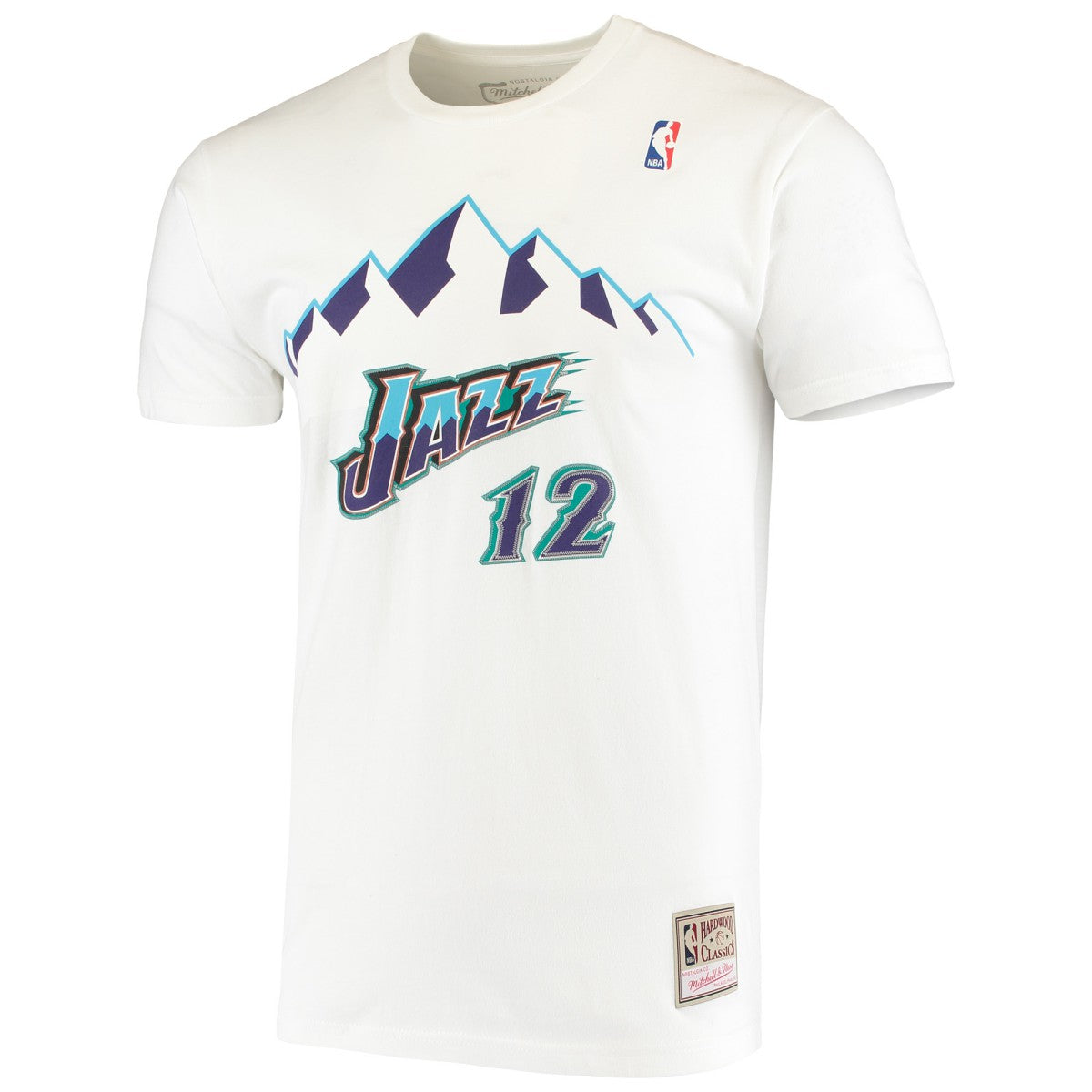 John Stockton Utah Jazz Hardwood Classics Stitch Name & Number T-Shirt Online