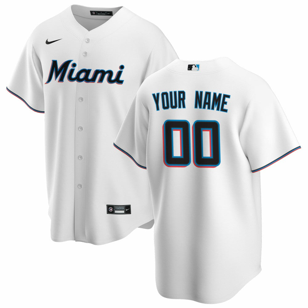 Miami Marlins Nike Home Replica Custom Jersey | MLB On Sale