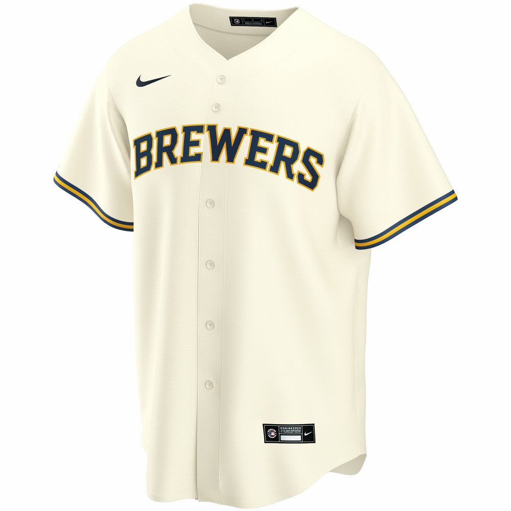 Milwaukee Brewers Nike Home Replica Custom Jersey | MLB New