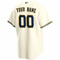 Milwaukee Brewers Nike Home Replica Custom Jersey | MLB New