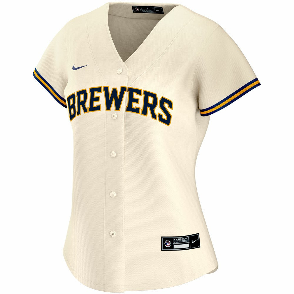 Milwaukee Brewers Nike Women's Home Replica Custom Jersey | MLB Discount