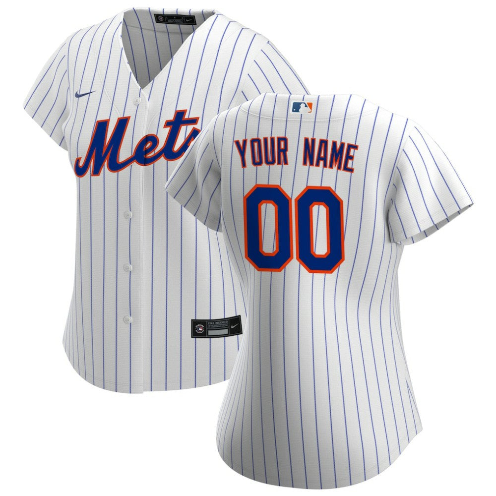 New York Mets Nike Women's Home Replica Custom Jersey | MLB On Sale