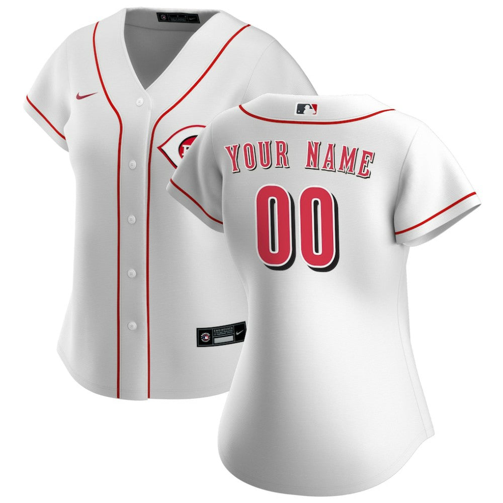 Cincinnati Reds Nike Women's Home Replica Custom Jersey | MLB Discount