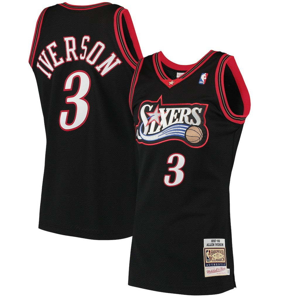 Allen Iverson Philadelphia 76ers 1997/98 Hardwood Classics Authentic Jersey On Sale