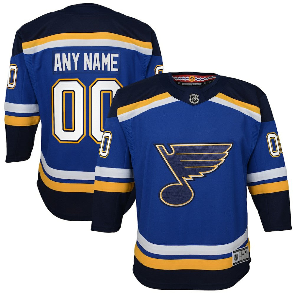 St. Louis Blues Youth Home Premier Custom Jersey Discount