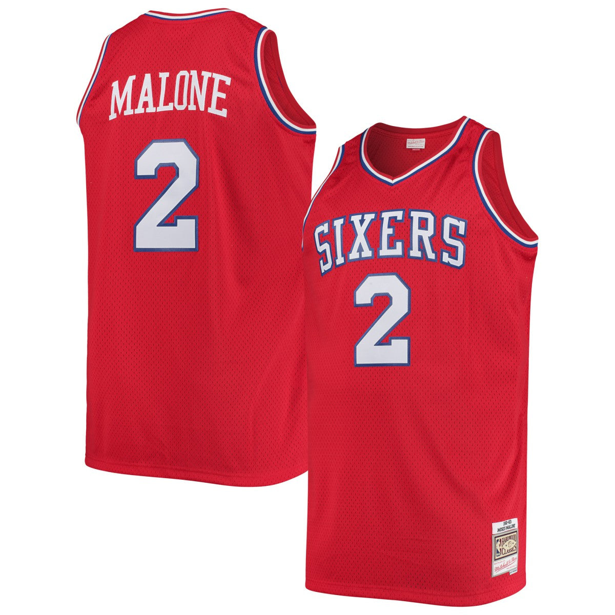Moses Malone Philadelphia 76ers 1982/83 Big & Tall Hardwood Classics Swingman Jersey Discount