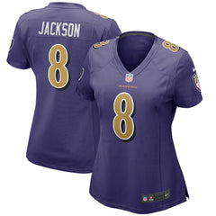 Baltimore Ravens Nike Lamar Jackson  Women's Alternate Game Player Jersey