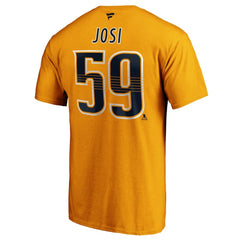 Roman Josi Nashville Predators Fanatics Authentic Stack Player Name & Number T-Shirt Online