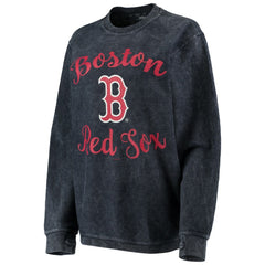 Boston Red Sox G-III 4Her by Carl Banks Women's Script Comfy Cord Pullover Sweatshirt | MLB New