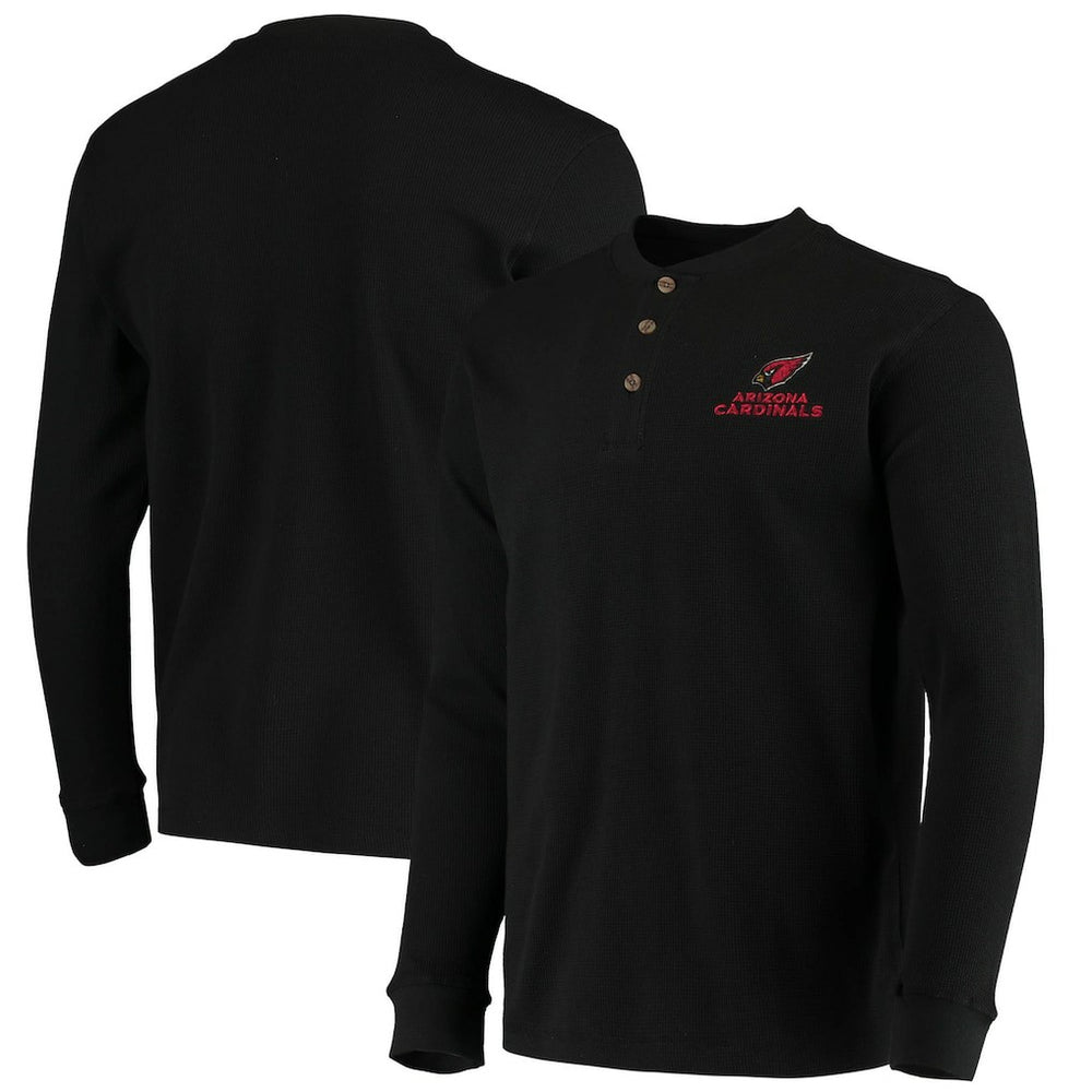 Arizona Cardinals  Dunbrooke Logo Maverick Thermal Henley Long Sleeve T-Shirt