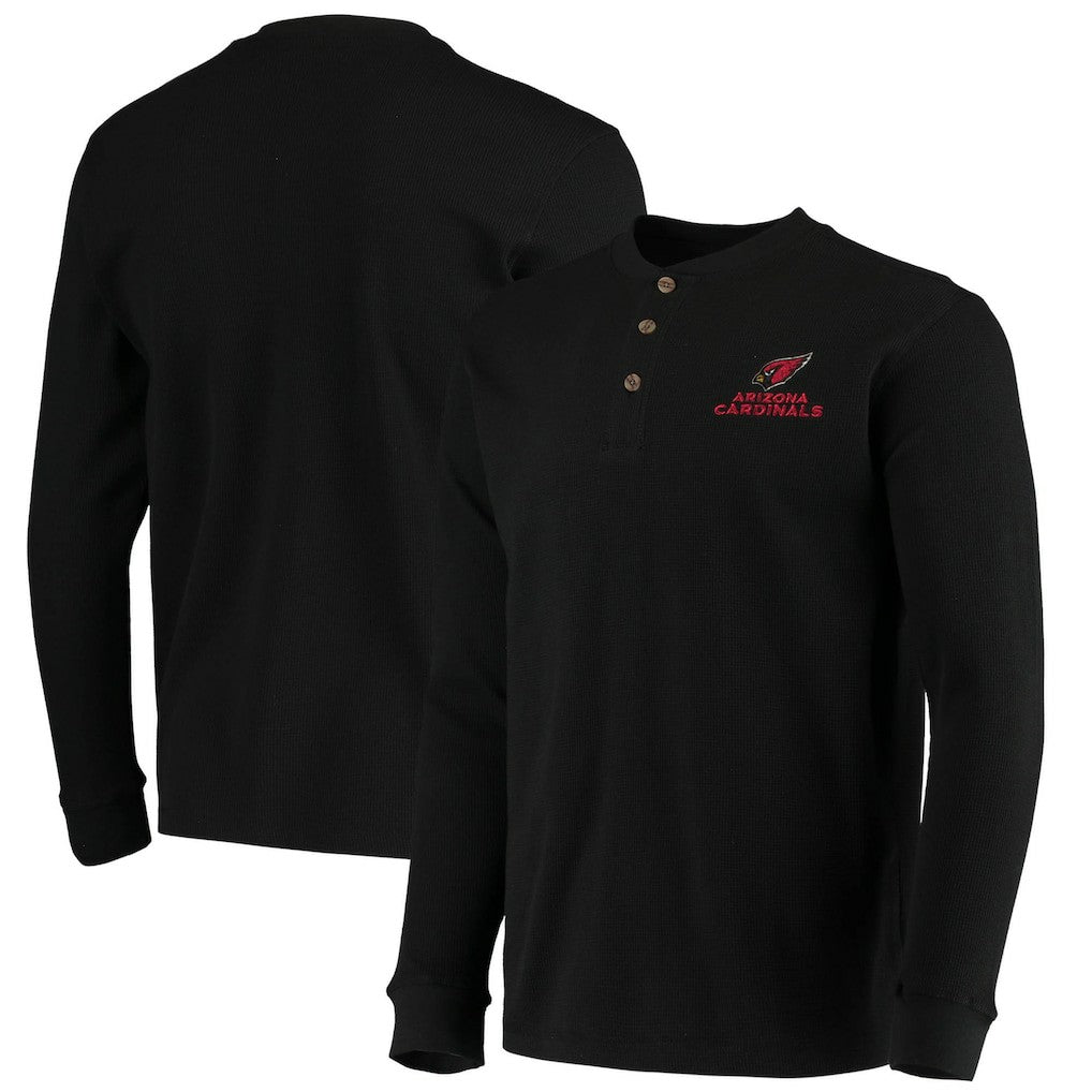 Arizona Cardinals  Dunbrooke Logo Maverick Thermal Henley Long Sleeve T-Shirt
