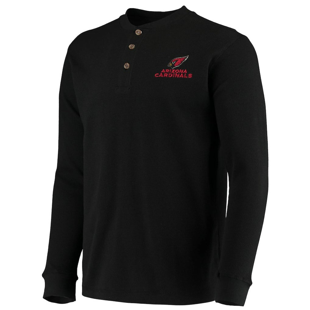 Arizona Cardinals  Dunbrooke Logo Maverick Thermal Henley Long Sleeve T-Shirt