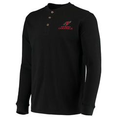 Arizona Cardinals  Dunbrooke Logo Maverick Thermal Henley Long Sleeve T-Shirt