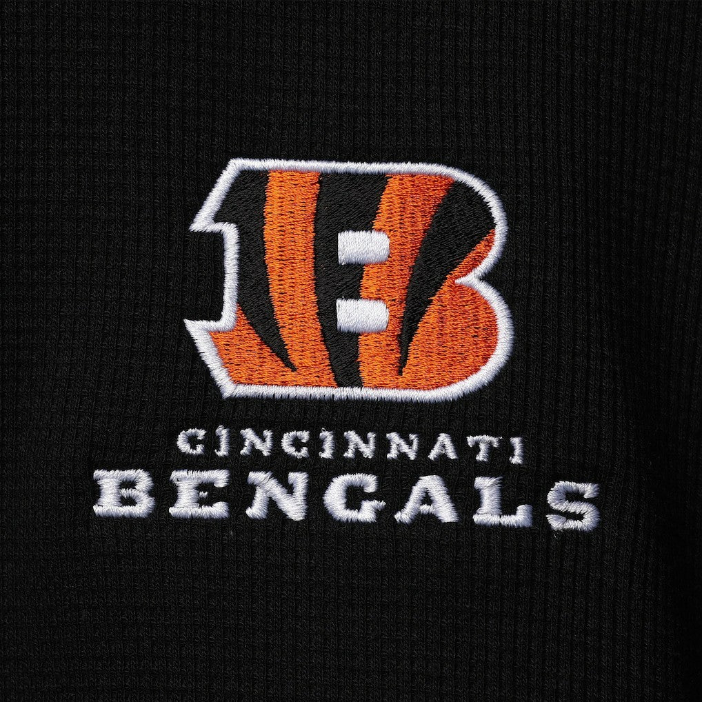 Cincinnati Bengals  Dunbrooke Logo Maverick Thermal Henley Long Sleeve T-Shirt