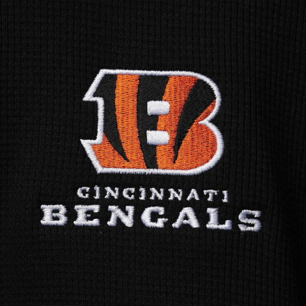 Cincinnati Bengals  Dunbrooke Logo Maverick Thermal Henley Long Sleeve T-Shirt