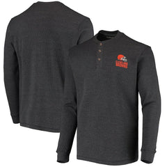 Cleveland Browns  Dunbrooke Logo Maverick Thermal Henley Long Sleeve T-Shirt
