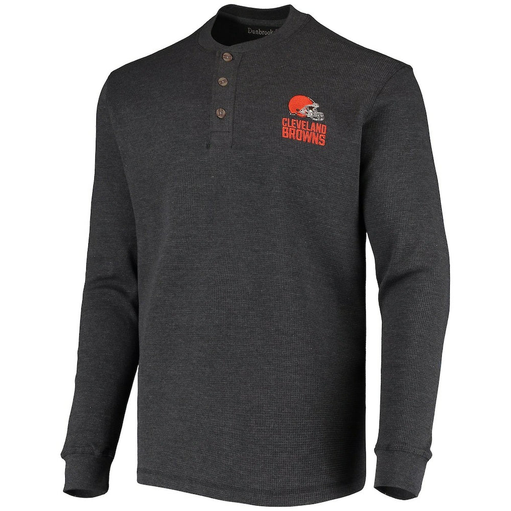 Cleveland Browns  Dunbrooke Logo Maverick Thermal Henley Long Sleeve T-Shirt