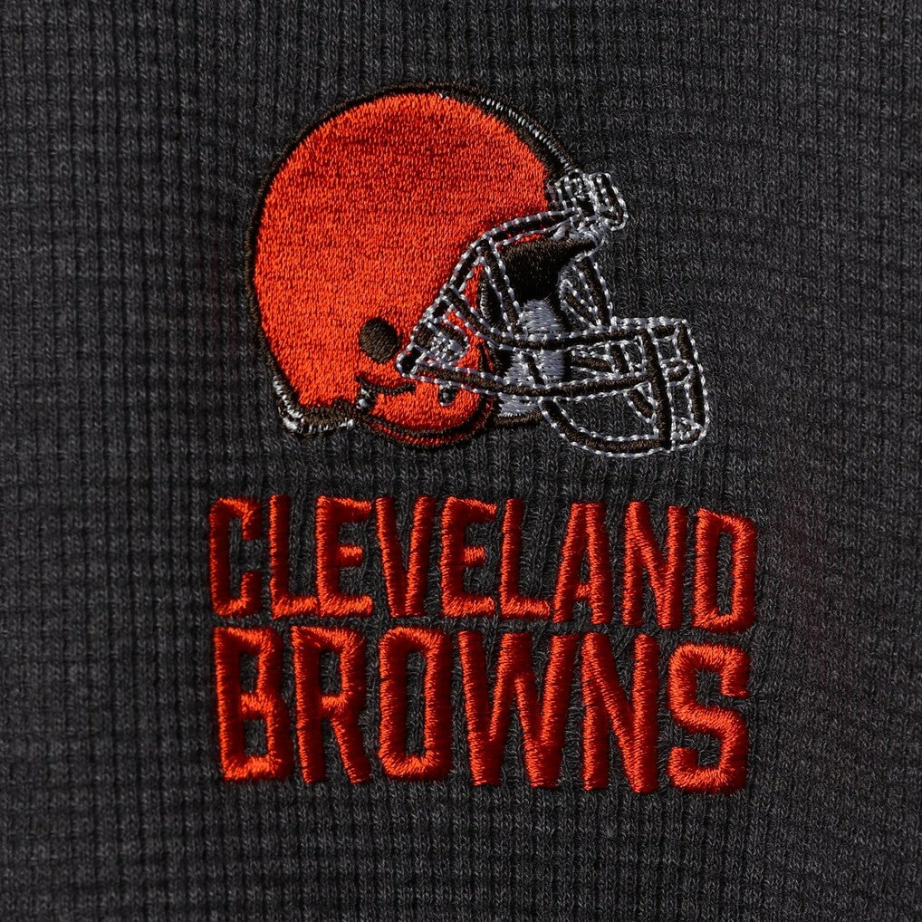 Cleveland Browns  Dunbrooke Logo Maverick Thermal Henley Long Sleeve T-Shirt