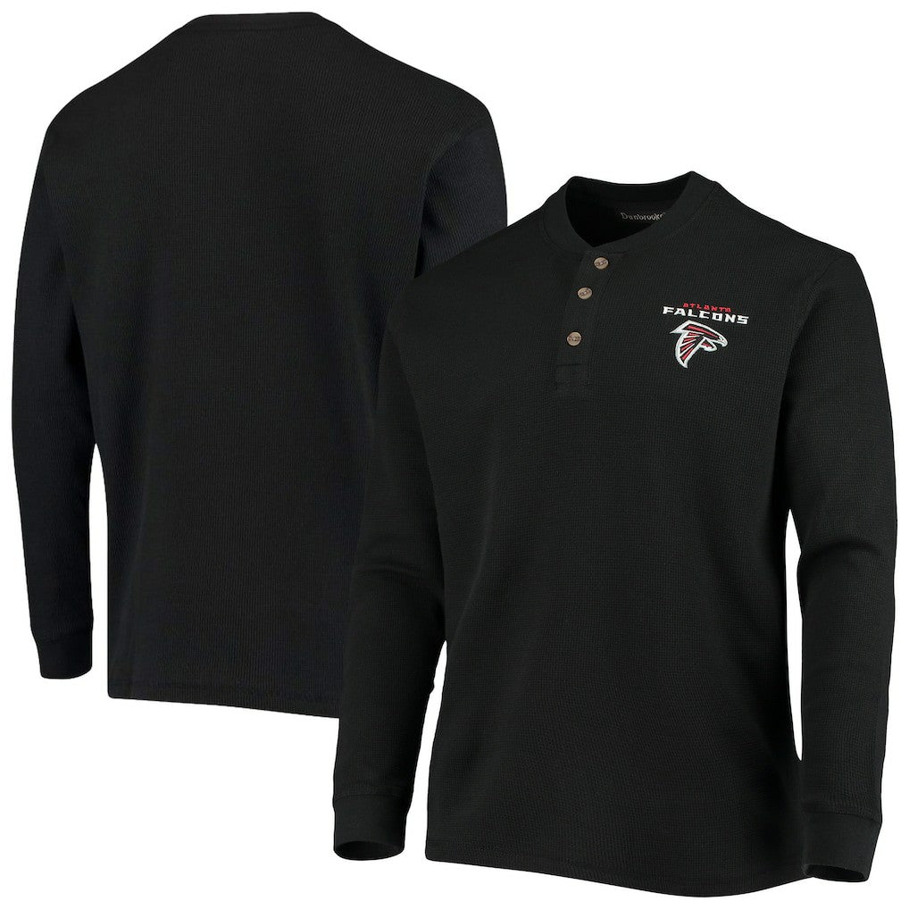Atlanta Falcons  Dunbrooke Logo Maverick Thermal Henley Long Sleeve T-Shirt
