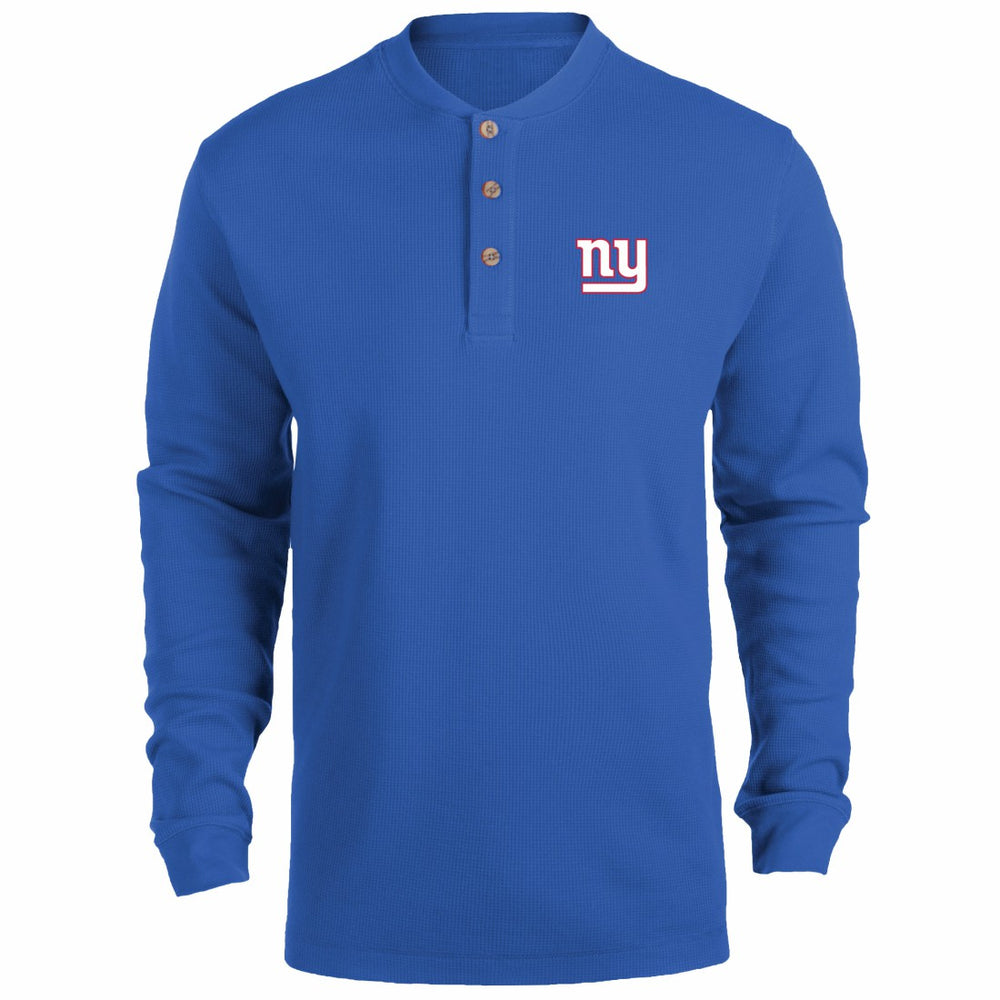 New York Giants  Dunbrooke Logo Maverick Thermal Henley Long Sleeve T-Shirt