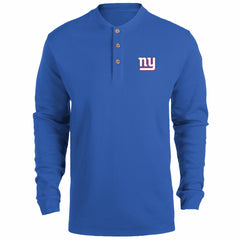 New York Giants  Dunbrooke Logo Maverick Thermal Henley Long Sleeve T-Shirt