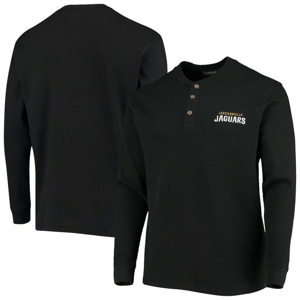 Jacksonville Jaguars  Dunbrooke Logo Maverick Thermal Henley Long Sleeve T-Shirt