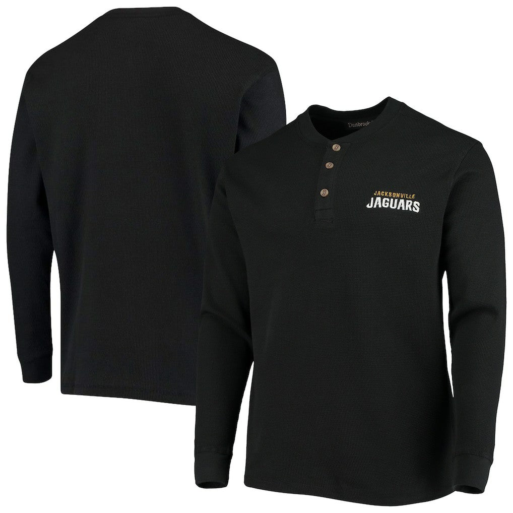Jacksonville Jaguars  Dunbrooke Logo Maverick Thermal Henley Long Sleeve T-Shirt