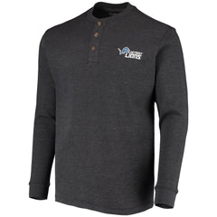 Detroit Lions  Dunbrooke Logo Maverick Thermal Henley Long Sleeve T-Shirt
