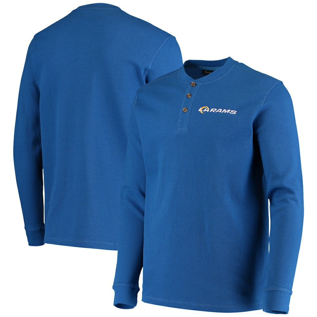 Los Angeles Rams  Dunbrooke Logo Maverick Thermal Henley Long Sleeve T-Shirt