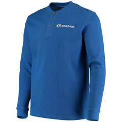 Los Angeles Rams  Dunbrooke Logo Maverick Thermal Henley Long Sleeve T-Shirt