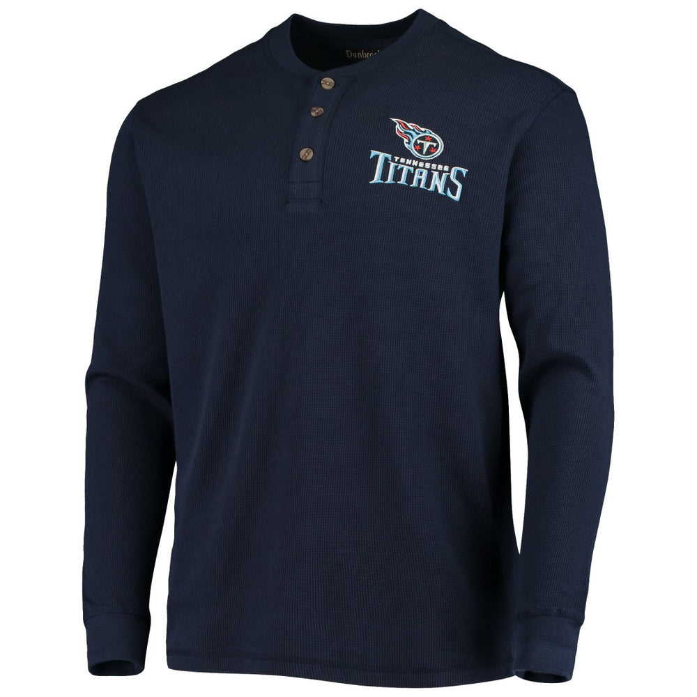 Tennessee Titans  Dunbrooke Logo Maverick Thermal Henley Long Sleeve T-Shirt