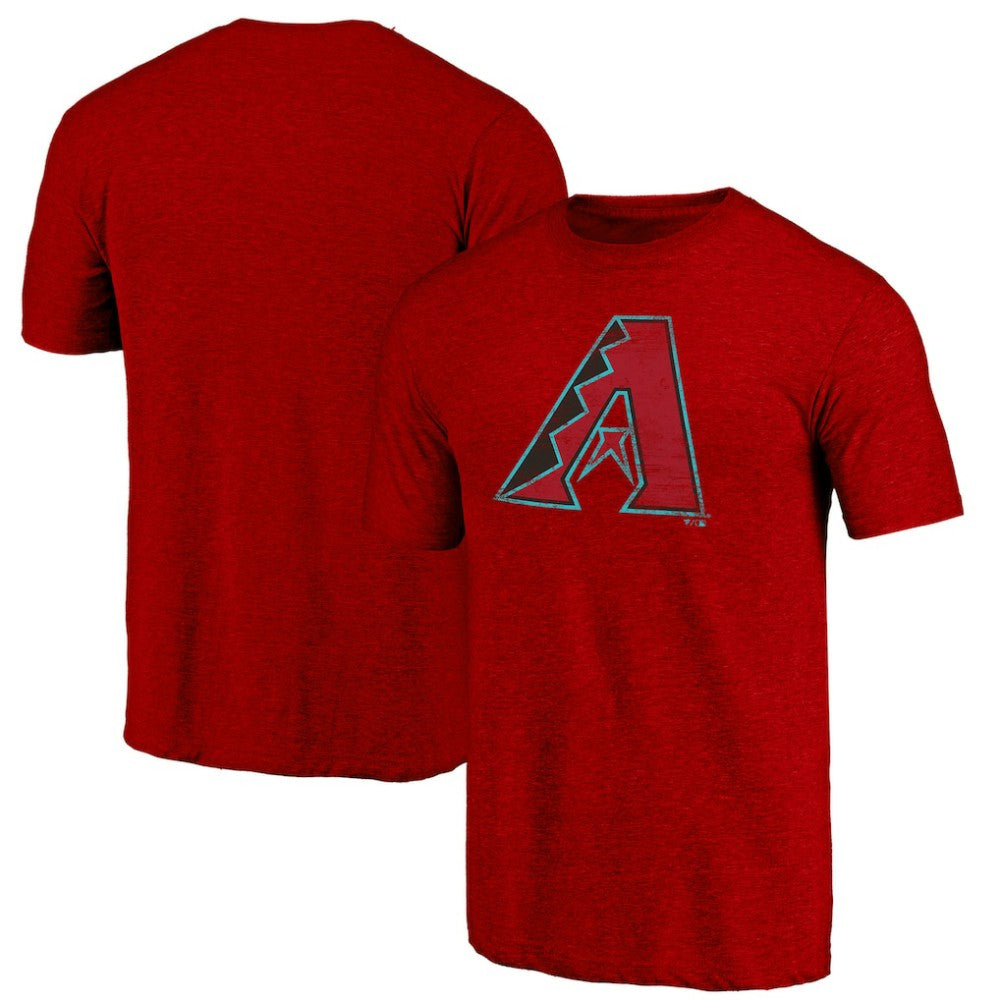 Arizona Diamondbacks Weathered Official Logo Tri-Blend T-Shirt | MLB Outlet