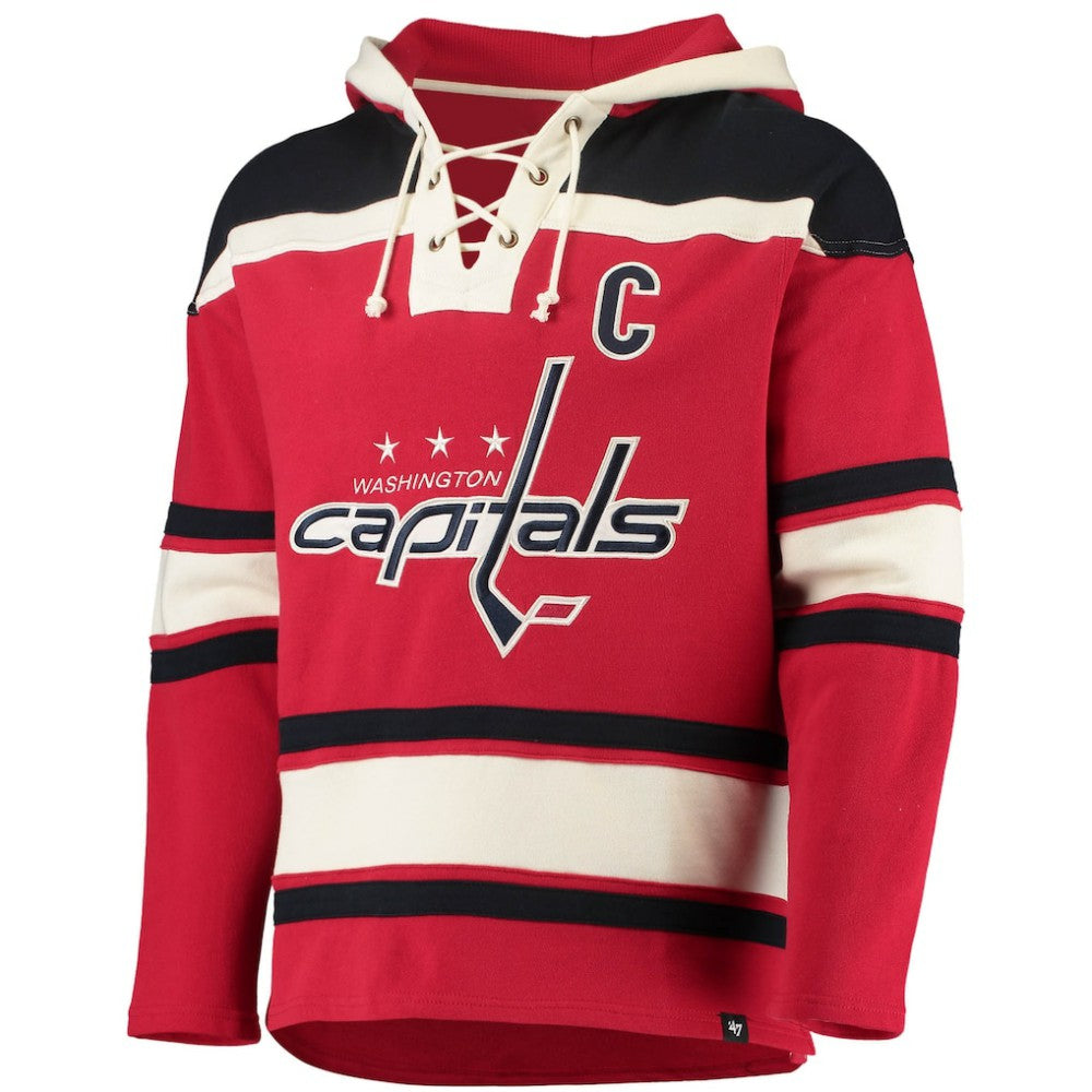 Alexander Ovechkin Washington Capitals '47 Player Name & Number Lacer Pullover Hoodie Sale
