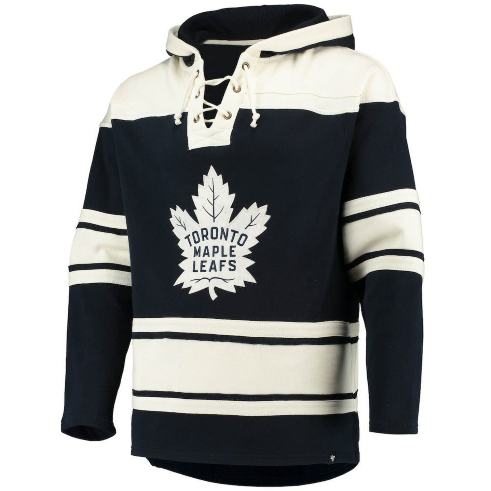 Auston Matthews Toronto Maple Leafs '47 Player Name & Number Lacer Pullover Hoodie For Sale