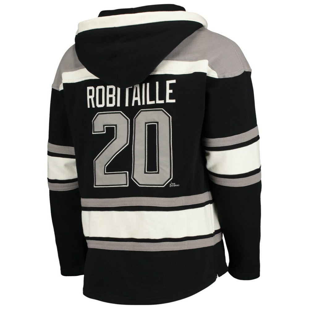Luc Robitaille Los Angeles Kings '47 Retired Player Name & Number Lacer Pullover Hoodie Sale