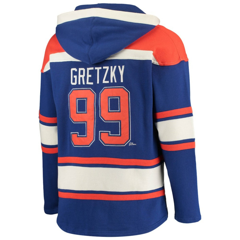 Wayne Gretzky Edmonton Oilers '47 Retired Player Name & Number Lacer Pullover Hoodie Sale