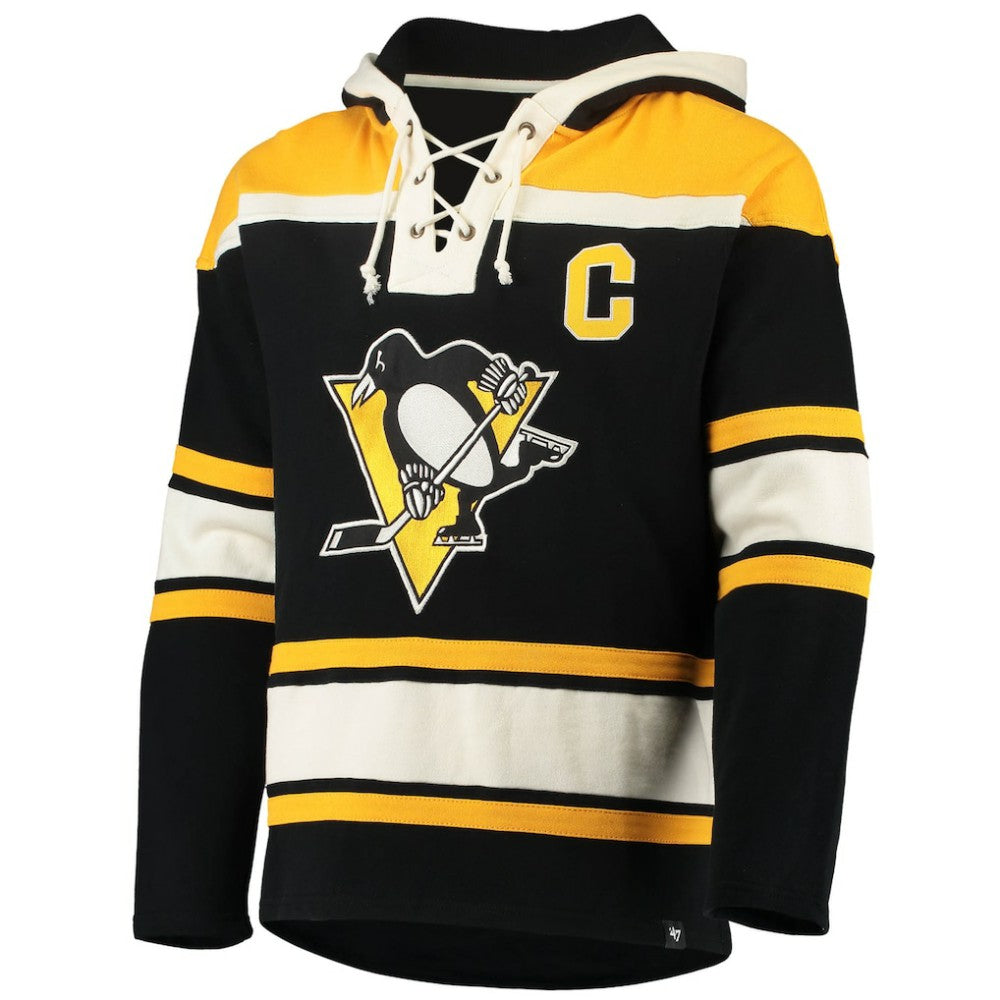Mario Lemieux Pittsburgh Penguins '47 Retired Player Name & Number Lacer Pullover Hoodie Online