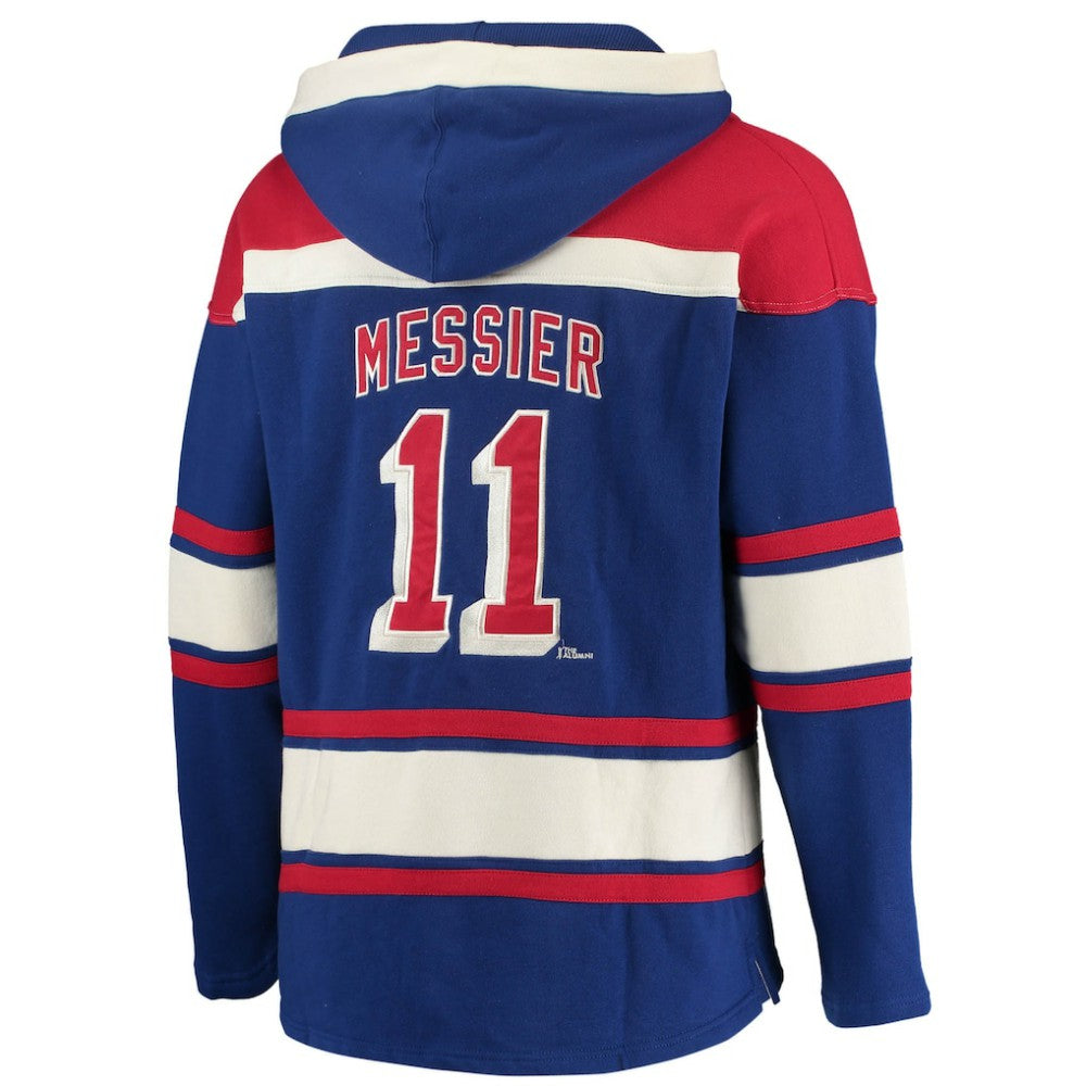 Mark Messier New York Rangers '47 Retired Player Name & Number Lacer Pullover Hoodie Outlet