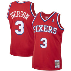 Allen Iverson Philadelphia 76ers 2002/03 Hardwood Classics Swingman Jersey New