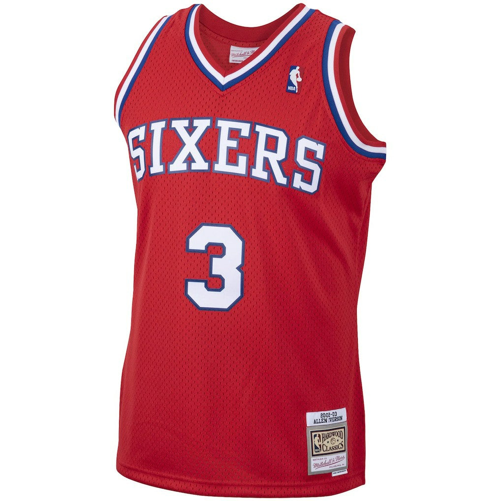 Allen Iverson Philadelphia 76ers 2002/03 Hardwood Classics Swingman Jersey New