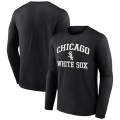 Men's Black Chicago White Sox Team Heart & Soul Long Sleeve T-Shirt | MLB Sale