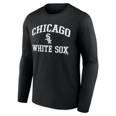 Men's Black Chicago White Sox Team Heart & Soul Long Sleeve T-Shirt | MLB Sale