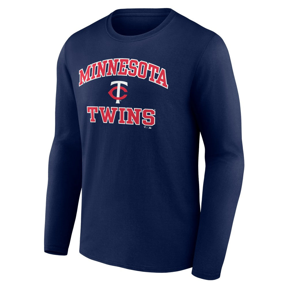 Men's Navy Minnesota Twins Team Heart & Soul Long Sleeve T-Shirt | MLB On Sale
