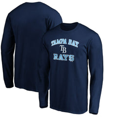 Men's Navy Tampa Bay Rays Team Heart & Soul Long Sleeve T-Shirt | MLB For sale
