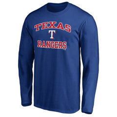 Men's Royal Texas Rangers Team Heart & Soul Long Sleeve T-Shirt | MLB Near me