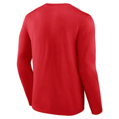 Men's Red Washington Nationals Team Heart & Soul Long Sleeve T-Shirt | MLB Discount