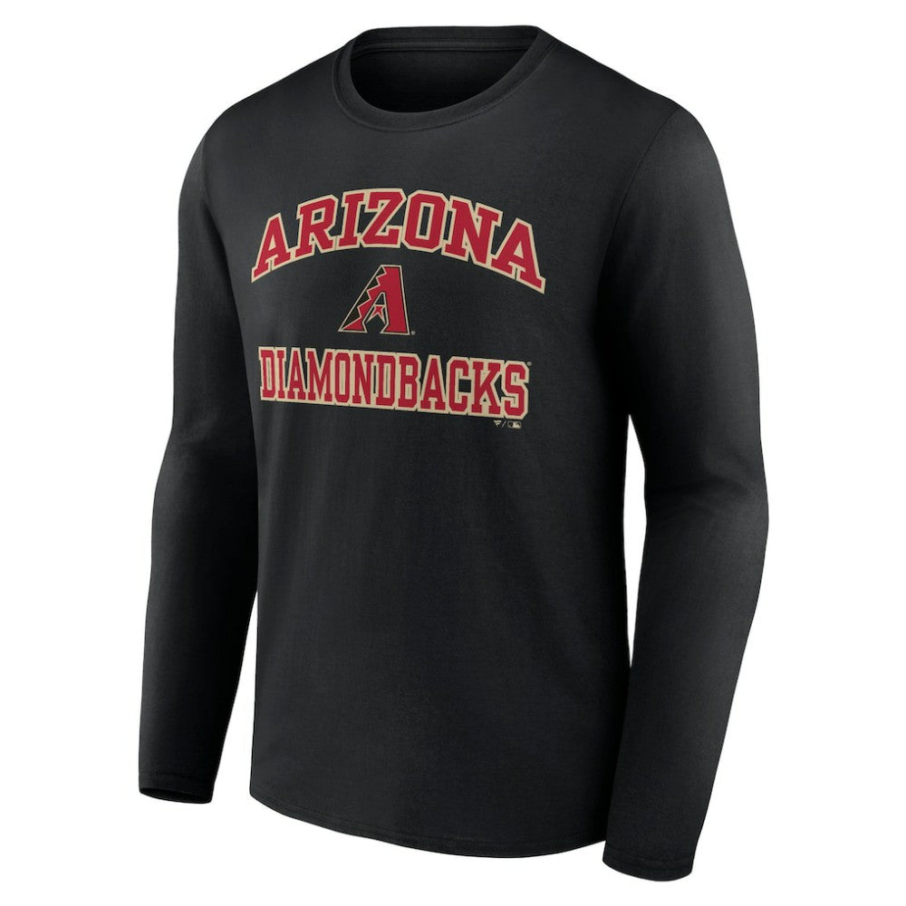 Men's Black Arizona Diamondbacks Team Heart & Soul Long Sleeve T-Shirt | MLB Discount