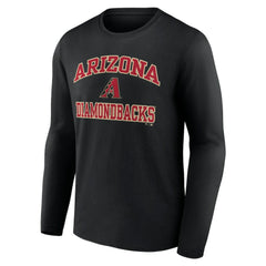 Men's Black Arizona Diamondbacks Team Heart & Soul Long Sleeve T-Shirt | MLB Discount