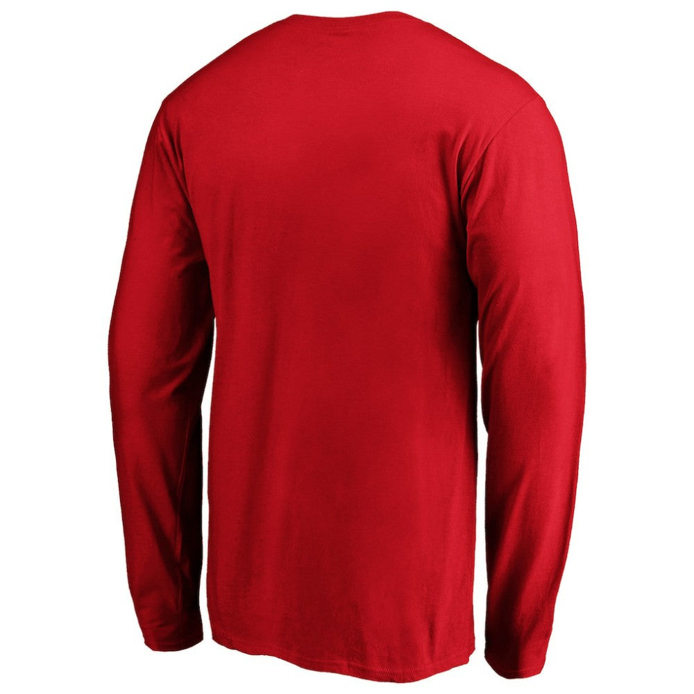 Men's Red Texas Rangers Team Heart & Soul Long Sleeve T-Shirt | MLB Discount