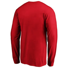 Men's Red Texas Rangers Team Heart & Soul Long Sleeve T-Shirt | MLB Discount